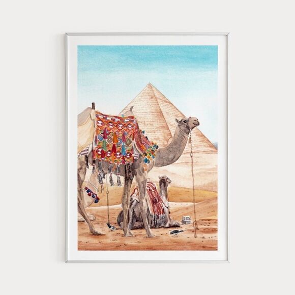 Egypt Pyramids Art Print - Picture 4 of 5
